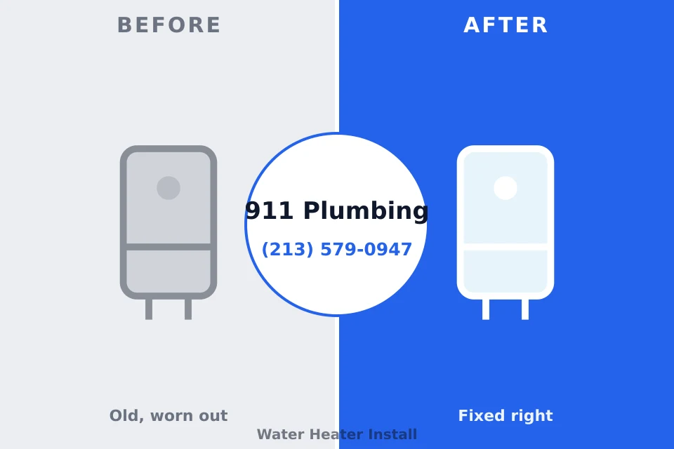 Before and after: plumbing repair Lake Hamilton, AR